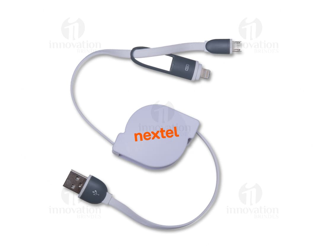 Retractable 2 in 1 data cables: the perfect solution to connect your devices conveniently and efficiently. A modern