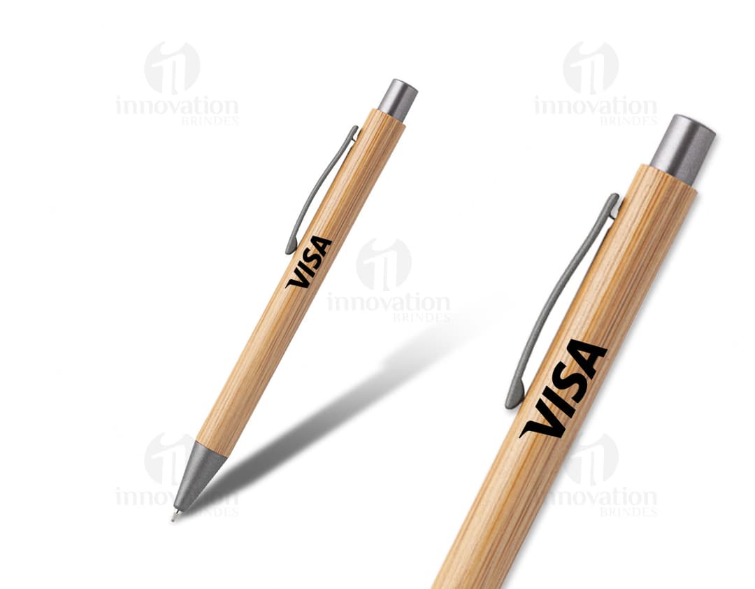 Penna a sfera in bamboo, perfetta per una scrittura fluida ed elegante. Ideale per uso in ufficio, a scuola o a casa.