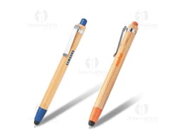Penna a sfera in bambu - Scopri la nostra collezione di gadget sostenibili per ufficio, con design elegante ed ecologico.