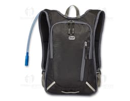 Mochila esportiva de luxo em couro marrom vintage para viagens e aventuras. Com zíperes de metal, alça ajustável e bolsos