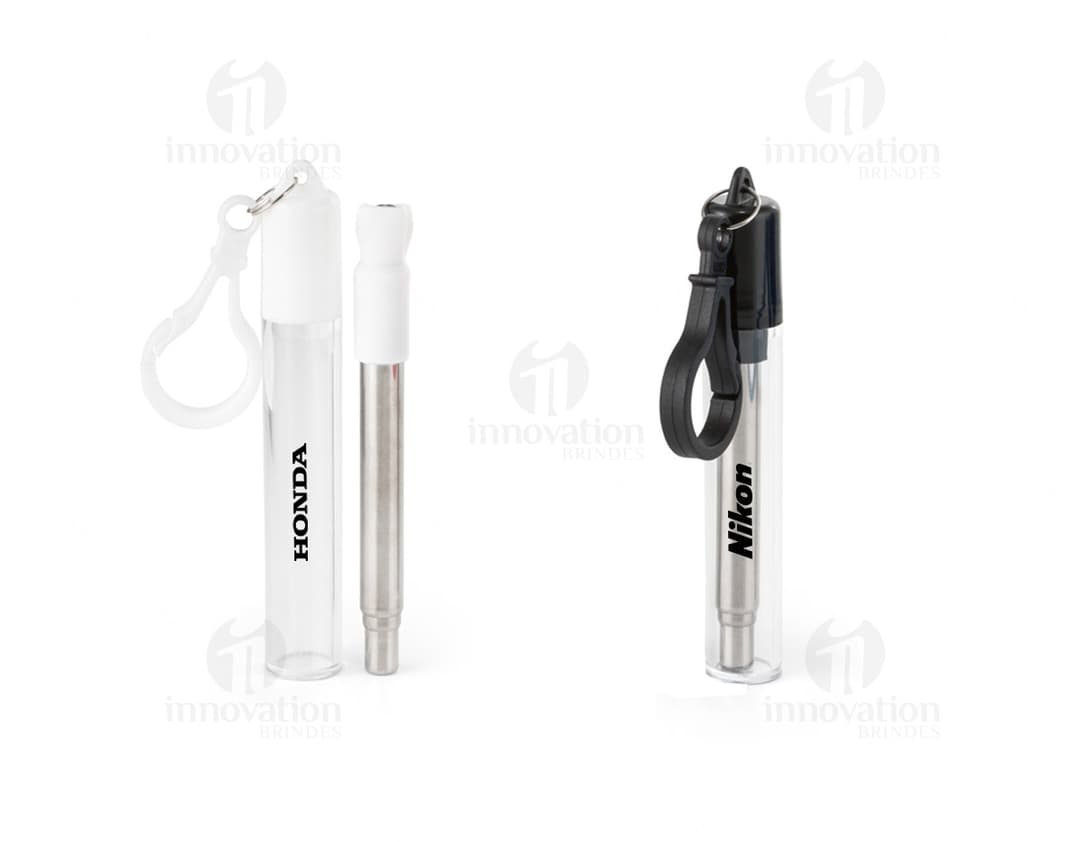 Conjunto de Canudo de Metal - Prático e Ecológico para Bebidas. Ideal para drinks e sucos, feito em aço inox durável e