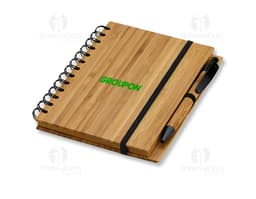 Bloco de Anotações Vintage em Madeira - Perfeito para escola, escritório e para presentear. Guarde suas ideias em um produto