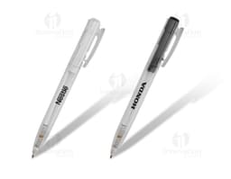 Caneta plástica transparente - Ferramenta essencial para escrita e desenho. Ideal para escritório, escola e negócios. Prática