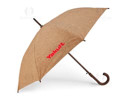 Guarda-chuva de cortiça para proteção em dias de chuva. Design único e resistente, perfeito para todas as estações. Sinta-se
