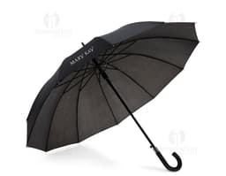 Guarda-chuva de 12 varetas em nylon resistente, perfeito para te proteger da chuva ou do sol. Design moderno e colorido para