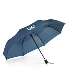 Guarda-chuva dobrável amarelo e preto para proteção em dias chuvosos e ensolarados. Com design moderno e elegante, ideal para acompanhar você em todas as estações. Adquira já o seu e esteja sempre preparado para qualquer clima!