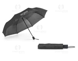 Yellow and black folding umbrella for protection on rainy and sunny days. With a modern and elegant design, it's perfect to