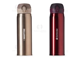 Garrafa térmica de metal 400ml - Ideal para manter sua bebida favorita na temperatura perfeita por mais tempo. Feita em metal