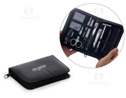 Kit Manicure Masculino 10 Peças - Luxo e Praticidade para o dia a dia de negócios. Ideal para manter as unhas impecáveis em
