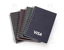 Caderno pequeno de couro sintético, ideal para anotações e organização do seu dia a dia. Perfeito para uso profissional ou