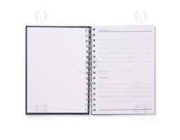 Caderno pequeno de couro sintético ideal para anotações diárias e reuniões de negócios. Com design elegante e luxuoso, este