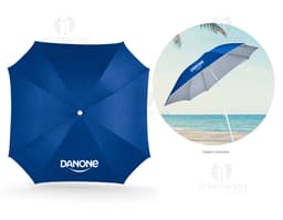 Guarda-sol multicolorido para proteção solar e chuva. Design moderno e seguro para aproveitar o verão com estilo. Acessório