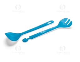 Conjunto de talheres para salada em aço inoxidável - utensílios de design moderno e ajustável para adicionar um toque de
