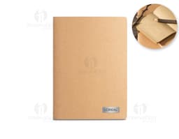 Bloco de anotações ecológico feito de papel reciclado. Perfeito para suas anotações no escritório ou em casa. Ajude o meio