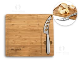 Tábua de Queijo com Faca - Ideal para servir e apresentar seus queijos de forma elegante e prática. Feita em madeira de alta