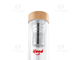 Garrafa com infusores 490ml, perfeita para levar sua bebida favorita para onde for. Feita com materiais de alta qualidade e