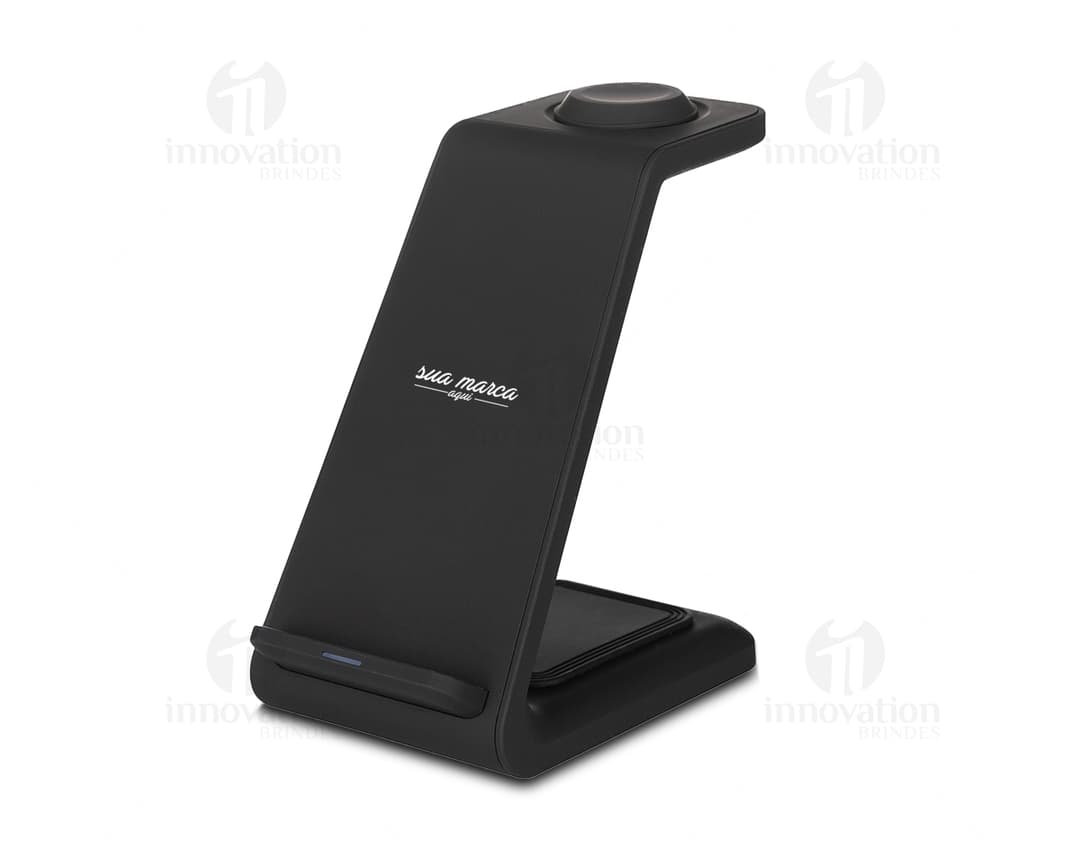 Base de carregamento por indução - Tecnologia moderna e wireless para manter seus dispositivos sempre carregados. Prática e