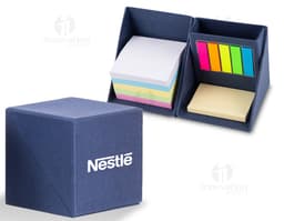 Bloco de Anotações em Embalagem Personalizada para Brindes Corporativos | Design moderno e prático para organização no