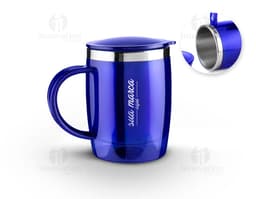 Caneca 400ml de alta qualidade, perfeita para tomar seu chá ou café favorito. Design clean e brilhante, ideal para usar em