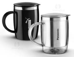 Caneca 400ml de cerâmica branca para chá ou café. Ideal para o seu momento de relaxamento. Leve e resistente, perfeita para o