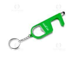 Chaveiro plástico multifunções - solução prática e segura para o seu dia a dia. Este chaveiro é fabricado em aço resistente