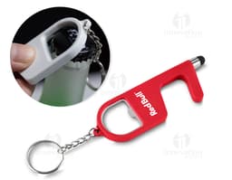 Chaveiro plástico multifunções - Ferramenta de segurança e praticidade para o seu dia a dia. Ideal para utilizar no trabalho