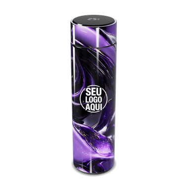 Garrafa Térmica Touch Roxa Digital Led personalizado