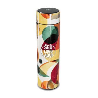 Garrafa Térmica Touch Estampada Colorida personalizado