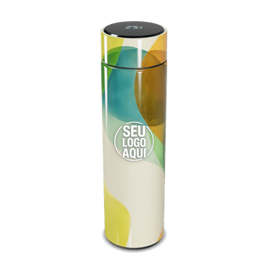 Garrafa Térmica Touch Estampa Colorida personalizado