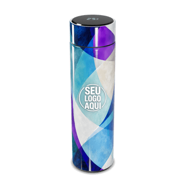 Garrafa Térmica Touch Design Geométrico Colorido personalizado