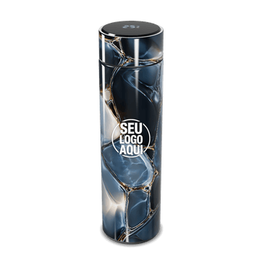 Garrafa Térmica Touch Marmorizada Azul personalizado