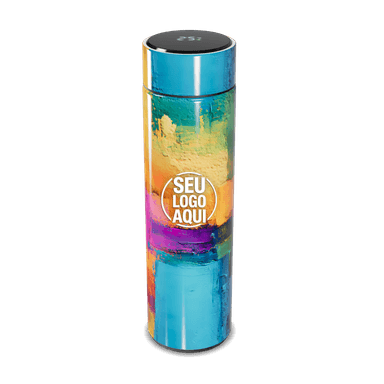Garrafa Térmica Touch Colorida Digital Inox personalizado