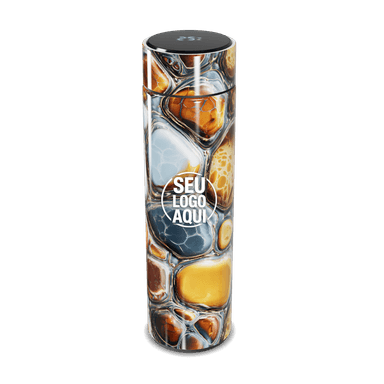 Garrafa Térmica Touch Estampa Pedras Coloridas personalizado