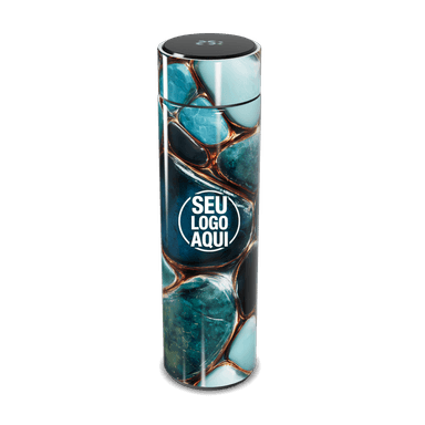 Garrafa Térmica Touch Azul Pedra Digital personalizado