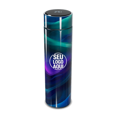 Garrafa Térmica Touch Estampa Aurora Boreal personalizado
