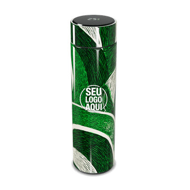 Garrafa Térmica Touch Verde Com Estampa personalizado