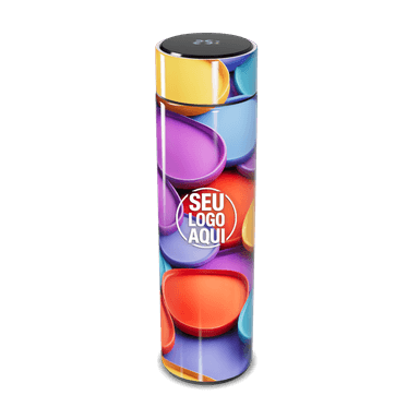 Garrafa Térmica Touch Estampa Multicolorida personalizado