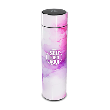 Garrafa Térmica Touch Design Floral Rosa personalizado