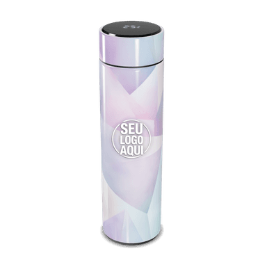 Garrafa Térmica Touch Estampa Geométrica Pastel personalizado