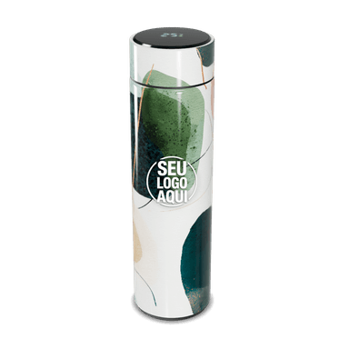 Garrafa Térmica Touch Estampa Verde Abstrata personalizado