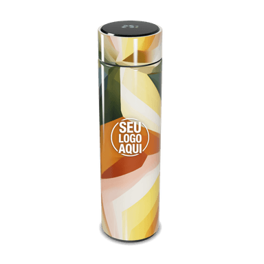 Garrafa Térmica Touch Estampa Geométrica Colorida personalizado