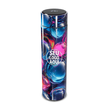 Garrafa Térmica Touch Multicolorida Bolhas personalizado