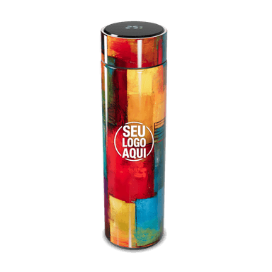 Garrafa Térmica Touch Colorida Em Aço Inox personalizado