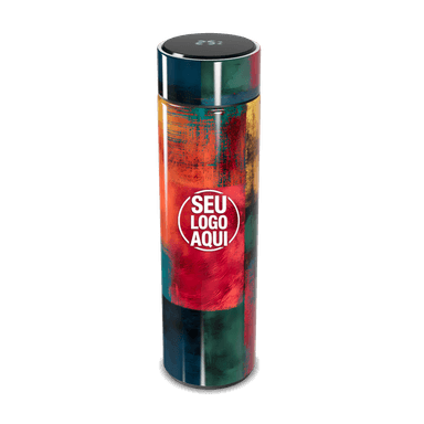 Garrafa Térmica Touch Colorida Abstrata 500ml personalizado