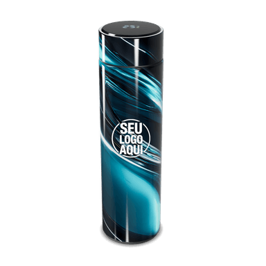 Garrafa Térmica Touch Azul Design Moderno personalizado