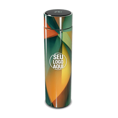 Garrafa Térmica Touch Colorida Com Display Digital personalizado