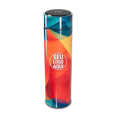 Garrafa Térmica Touch Estampa Colorida personalizado