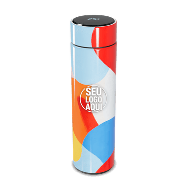 Garrafa Térmica Touch Colorida Aço Inox personalizado