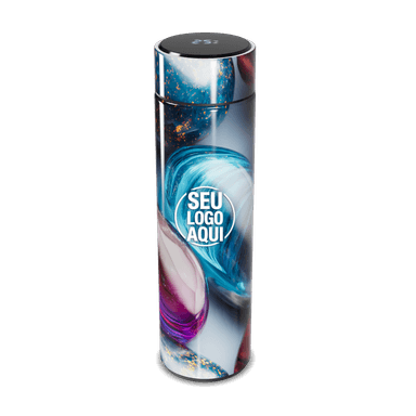 Garrafa Térmica Touch Estampa Colorida Vidro personalizado
