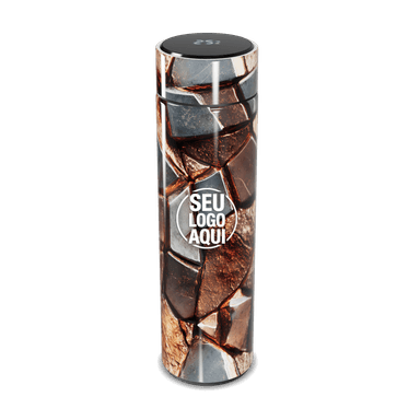 Garrafa Térmica Touch Estampa Pedra Marrom personalizado